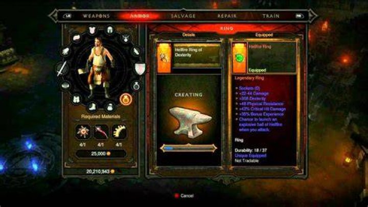 Diablo 3 how to make hellfire ring