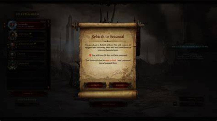 Diablo 3 what happens at end of season