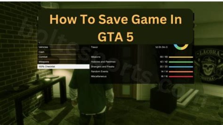 Gta 5 how to save game