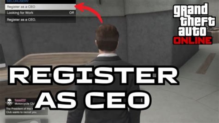 Gta 5 online how to register as ceo