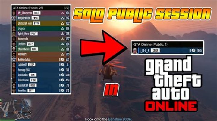 Gta online how to get a solo public session