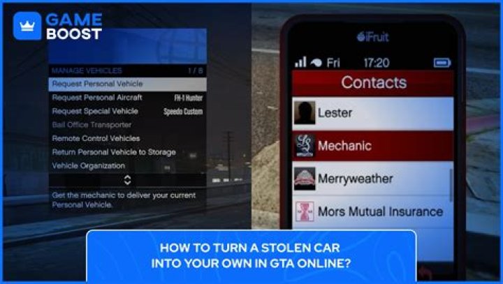 Gta v how to change personal vehicle
