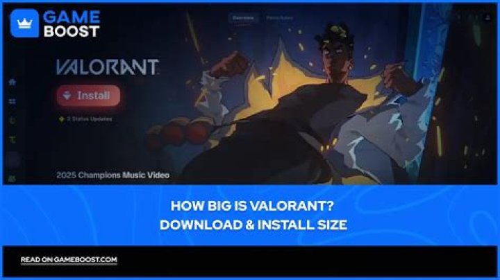 How big is valorant download