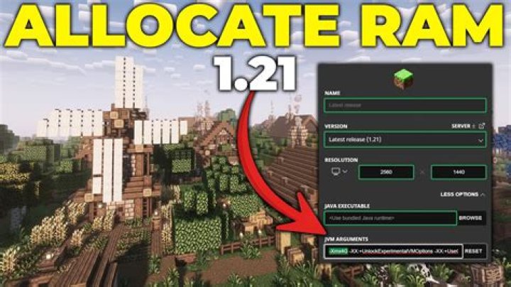 How do i allocate more ram to minecraft