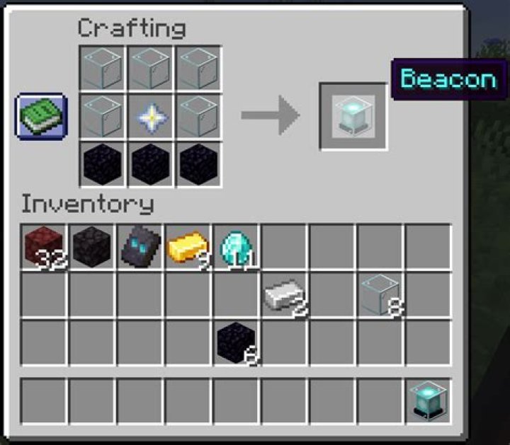 How do i make a beacon in minecraft