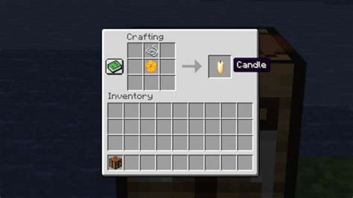 How do i make a candle in minecraft