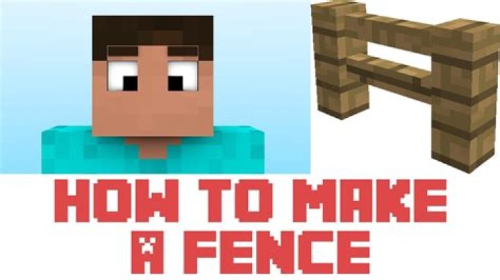 How do i make a fence in minecraft