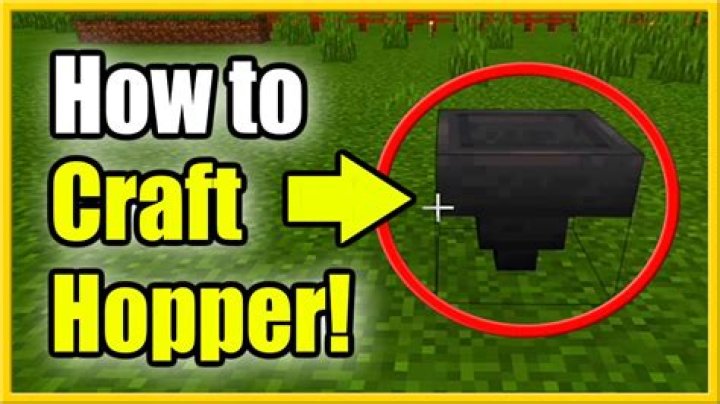 How do i make a hopper in minecraft