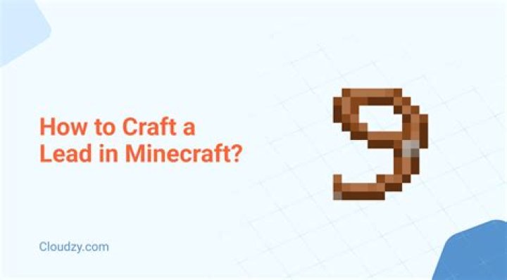 How do i make a lead in minecraft