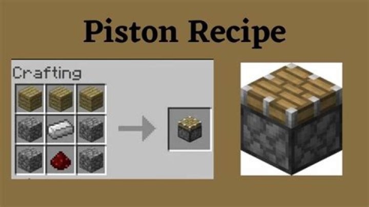 How do i make a piston in minecraft
