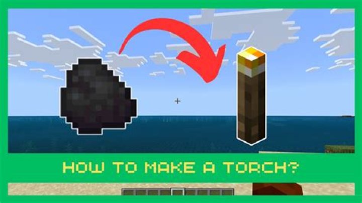 How do i make a torch in minecraft