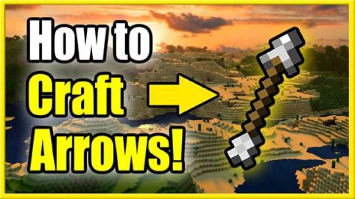 How do i make an arrow in minecraft