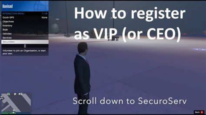 How do i register as a vip on gta 5