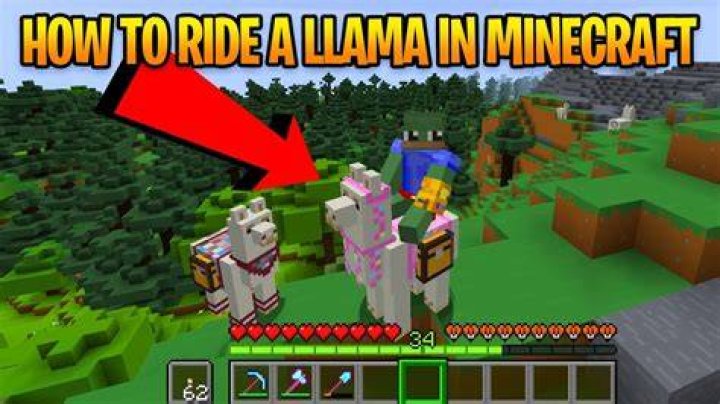 How do i ride a llama in minecraft