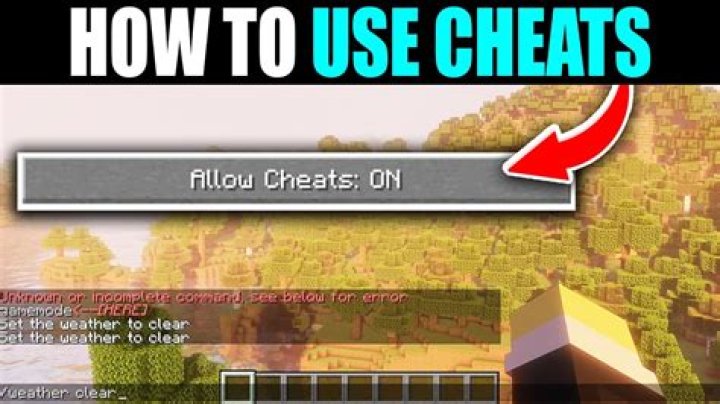 How do i turn on cheats in minecraft