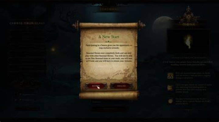 How do seasons work diablo 3