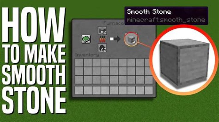 How do u get smooth stone in minecraft