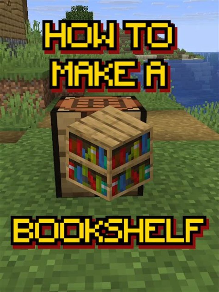 How do u make a bookshelf in minecraft