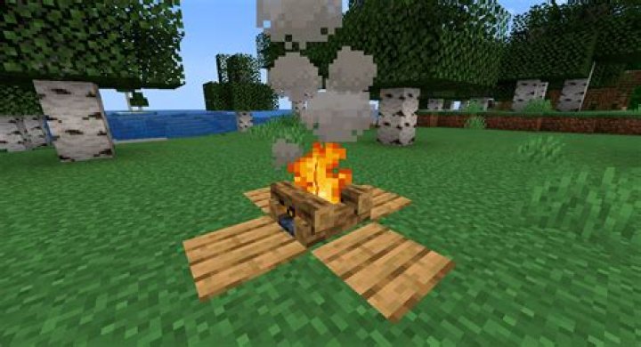 How do u make a campfire in minecraft