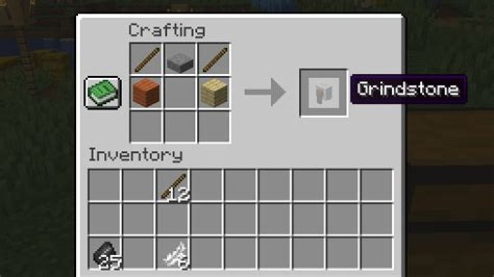 How do u make a grindstone in minecraft