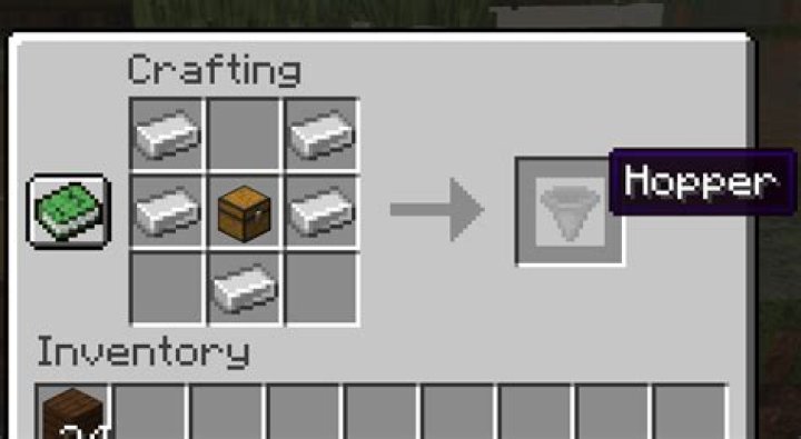 How do u make a hopper in minecraft
