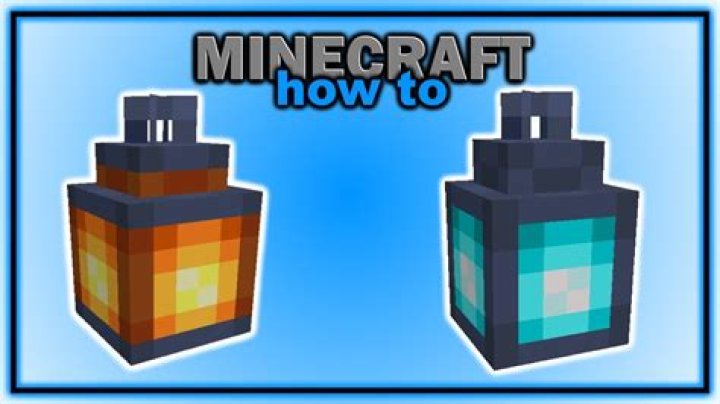 How do u make a lantern in minecraft