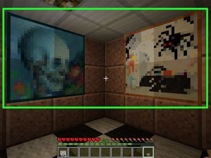 How do u make a painting in minecraft