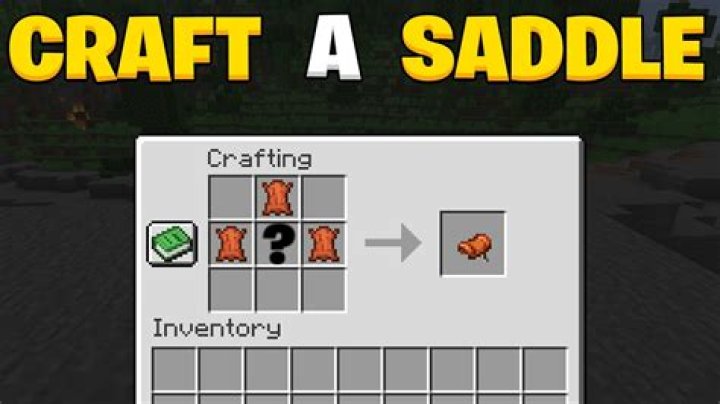 How do u make a saddle in minecraft