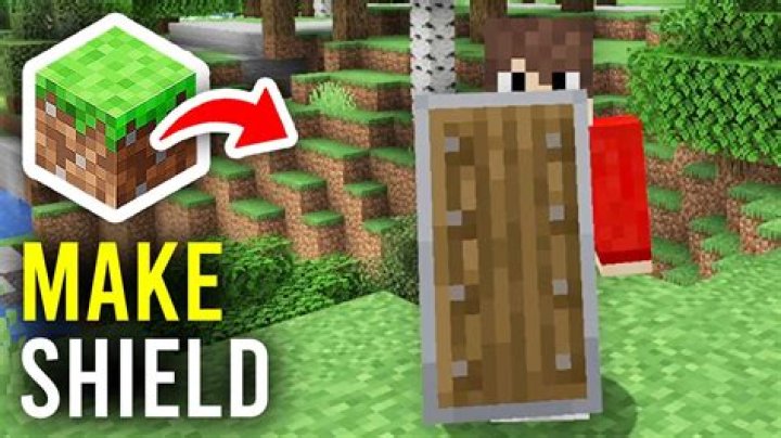 How do u make a shield in minecraft