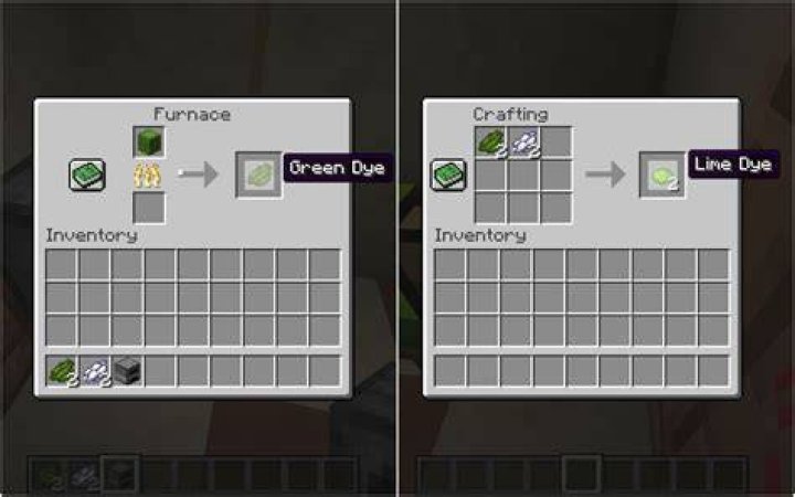 How do u make green dye in minecraft