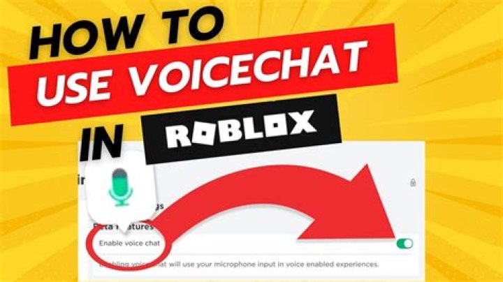 How do u use voice chat in roblox