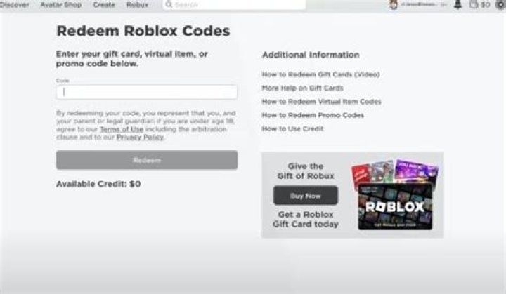 How do you add roblox gift card