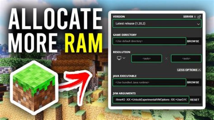 How do you allocate more ram to minecraft