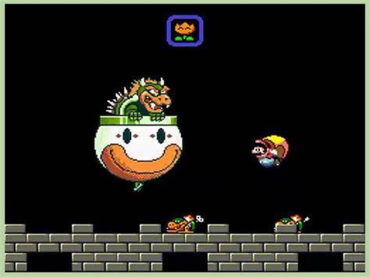 How do you beat bowser in super mario world