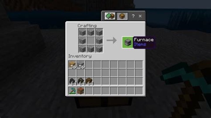 How do you build a furnace in minecraft