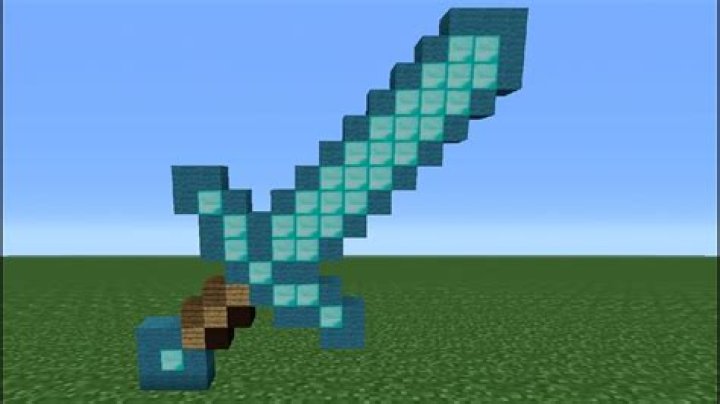 How do you build a sword in minecraft