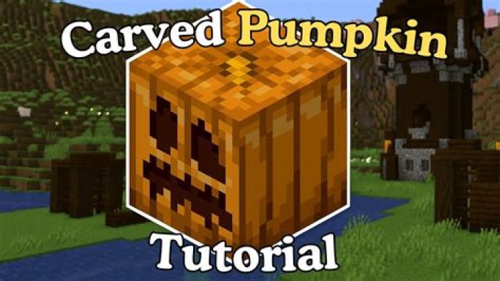 How do you carve a pumpkin in minecraft