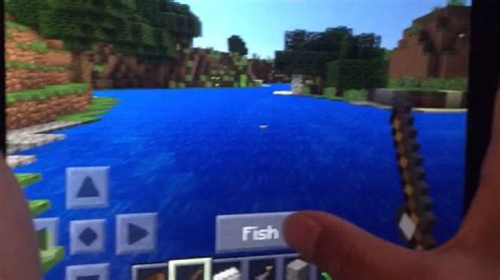 How do you catch fish in minecraft pe