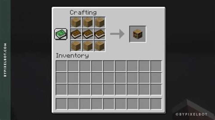 How do you craft a bookshelf in minecraft