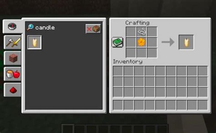 How do you craft a candle in minecraft
