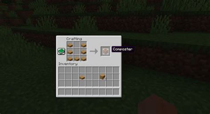 How do you craft a composter in minecraft