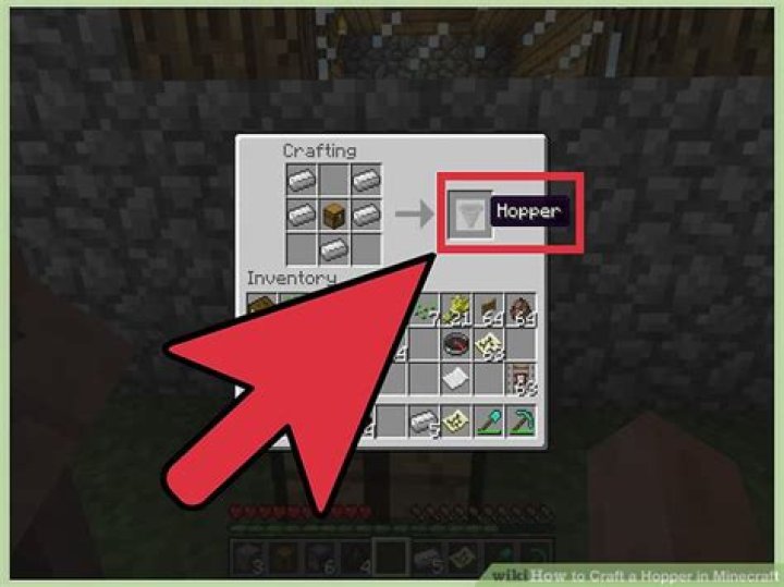 How do you craft a hopper in minecraft