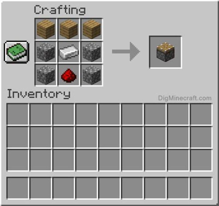 How do you craft a piston in minecraft