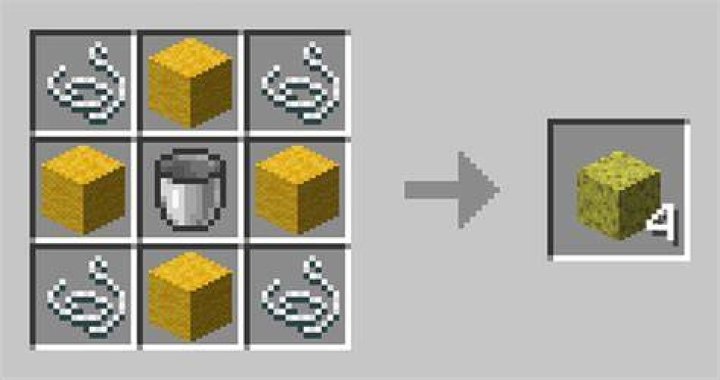 How do you craft a sponge in minecraft