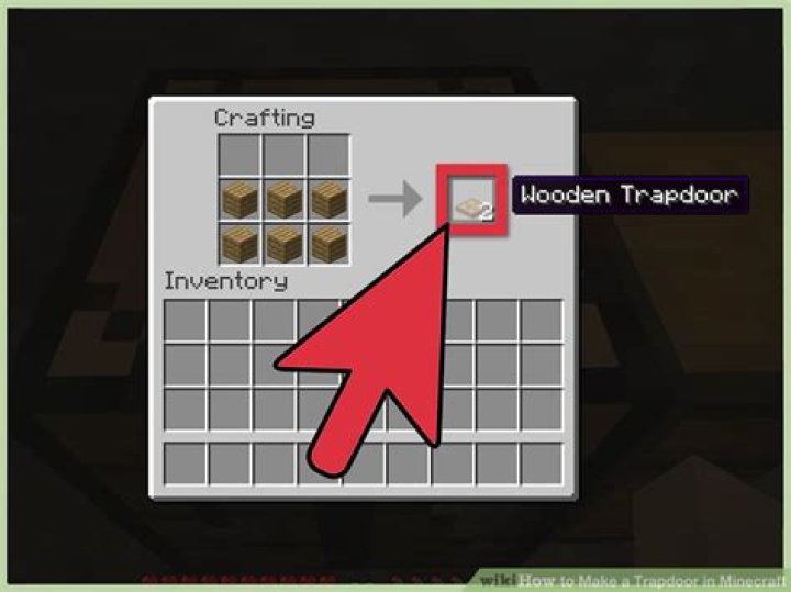 How do you craft a trapdoor in minecraft