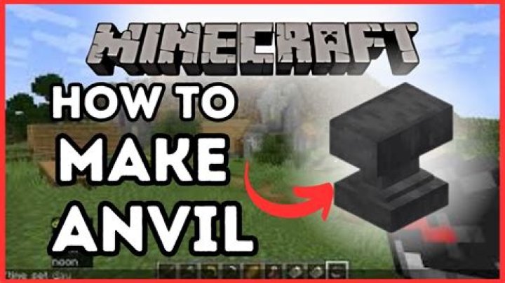 How do you craft an anvil in minecraft