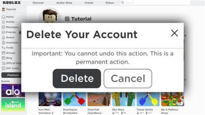 How do you delete roblox