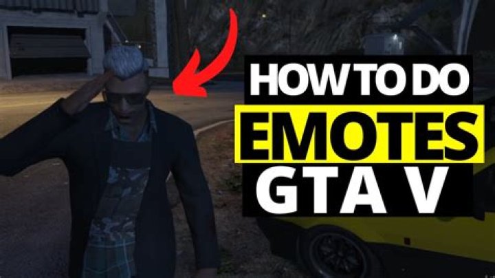 How do you do emotes in gta 5