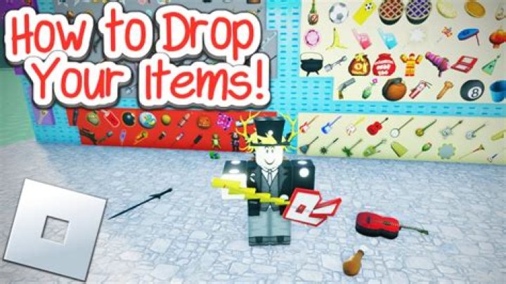 How do you drop stuff in roblox