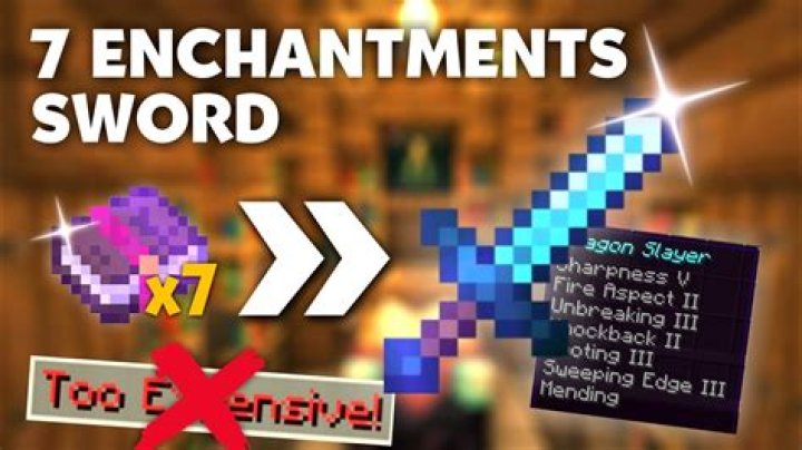 How do you enchant a sword in minecraft